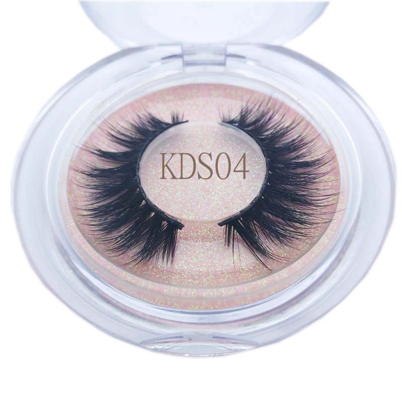 

Buzzme KDS04 3D faux mink lashes natural long false eyelashes 1 pair faux mink lash