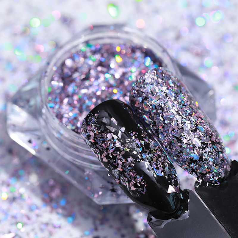 

Colorful Butterfly Nail Glitter Sequins Holographics Nail Powder Dust Sparkly Shinning Flakes Palliette Decorations