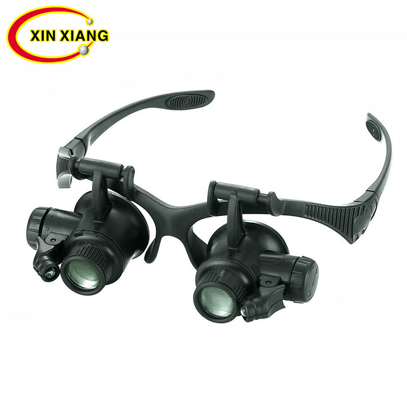 

Headband LED Magnifier 10X 15X 20X 25X Glasses Magnifier Watchmaker Magnifying Glass Illuminated Magnifier Loupe Watch Repair