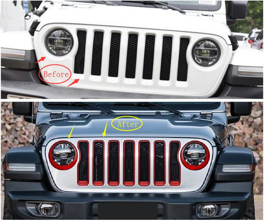 2020 Wholesale Car Exterior Front Headlight Lamp And Racing Grille