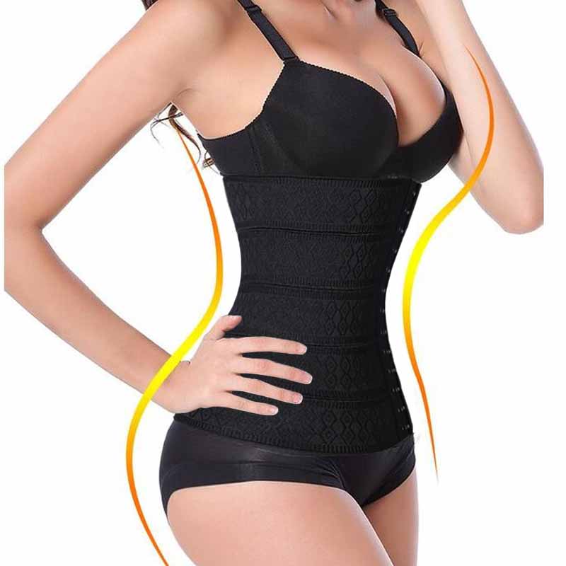 

XS-3XL Women Waist Trainer Hot Body Shaper Slimming Tummy Belt Waist Cincher Underbust Control Corset and Bustiers Waist Shaper, Black;white