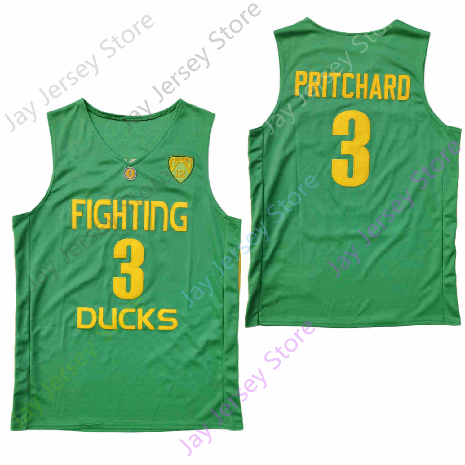 

2020 New Oregon Ducks College Basketball Jersey NCAA 3 Payton Pritchard Green Black All Stitched and Embroidery Men Youth Size, As pic