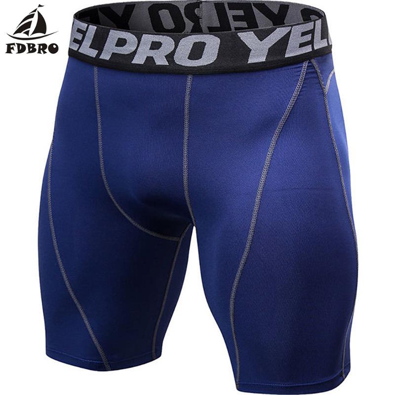 

FDBRO Running Shorts Men Quick Drying Training Fitness Compression Gym Shorts Men' Sport Bodybuilding Trunks Workout, Blackgray