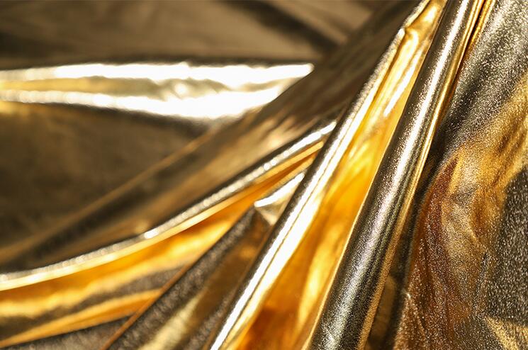 

Gold Symphony wave beads sequins flash bronzing home textiles fabric sequins Mesh laser lace wedding gauze party tweed diy fabric A423