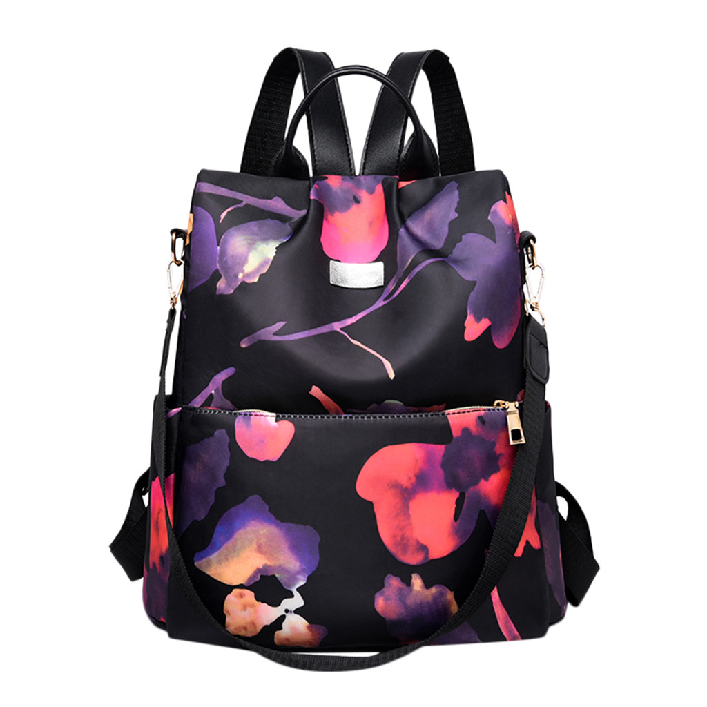 

New Women's Nylon Graffiti Backpacks High Quality Schoolbag For Girls Teenagers Large School Back Pack Female Bags Teen Bagpack