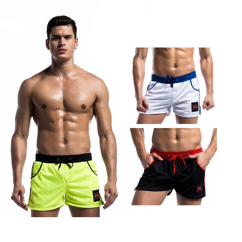 

High Quality 2020 Mens Running Shorts Breathable Sports Shorts for Men Fitness Trunk Gym Loose Short Trousers, Green
