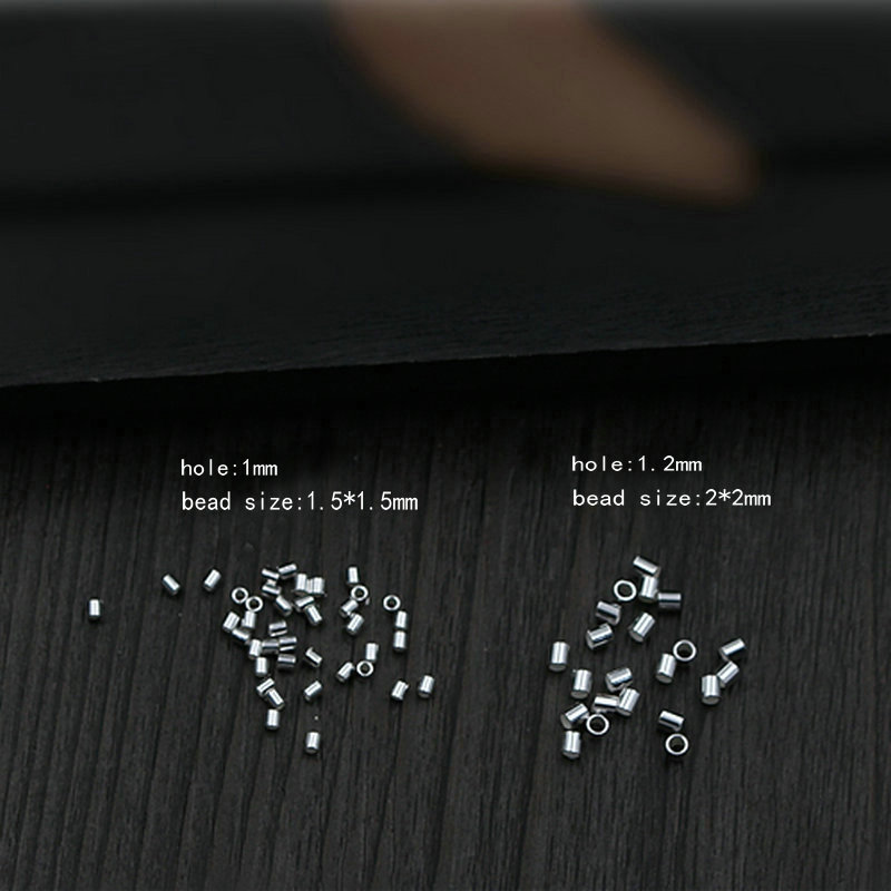 500pcs Plata-Metal Plateado Redonda granos espaciador 3.2 mm B1