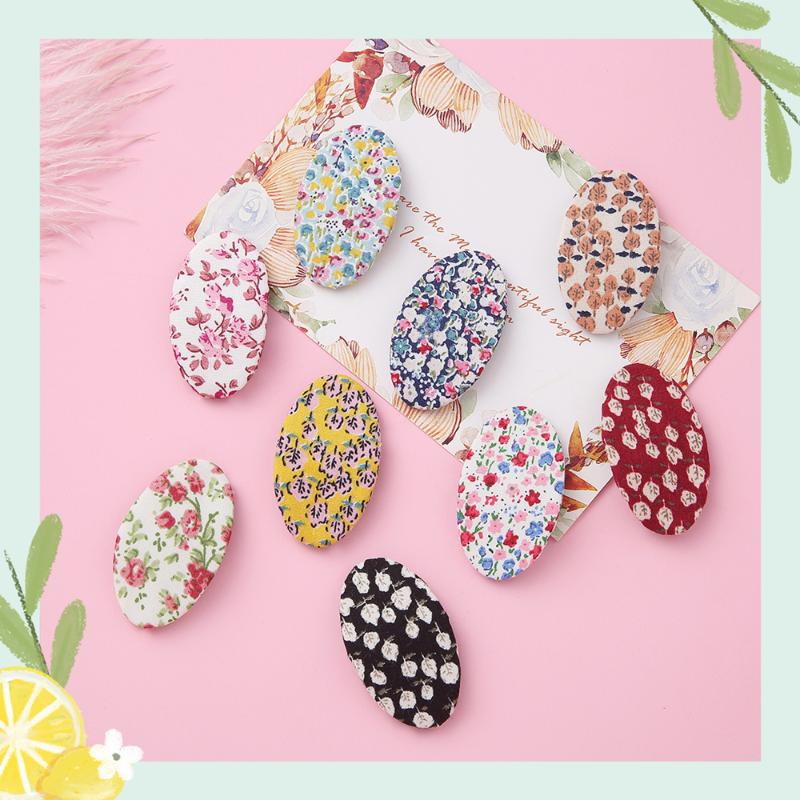 

Korean Floral Lattice Hairpins Small Oval Hair Clips For Children Baby Girls 's Bangs Barrettes Headdress Baby Hair Accessories