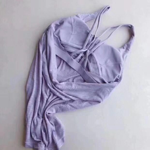 

L Canada Yoga 2-in-1 Tank Woman Sports Long Vests Fitness Running Shirt Gym Workout Clothes Yoga Leggings, Color as picture