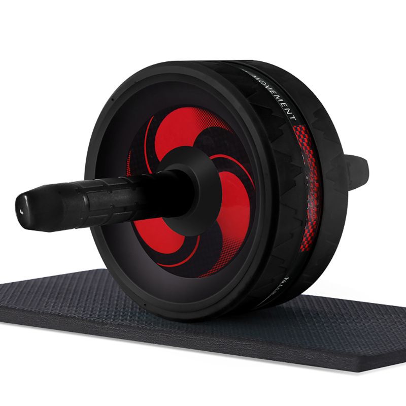 

2 in 1 Ab Roller Jump Rope No Noise Abdominal Wheel with Mat for Arm Waist Exercise Gym Fitness Equipment, Pl