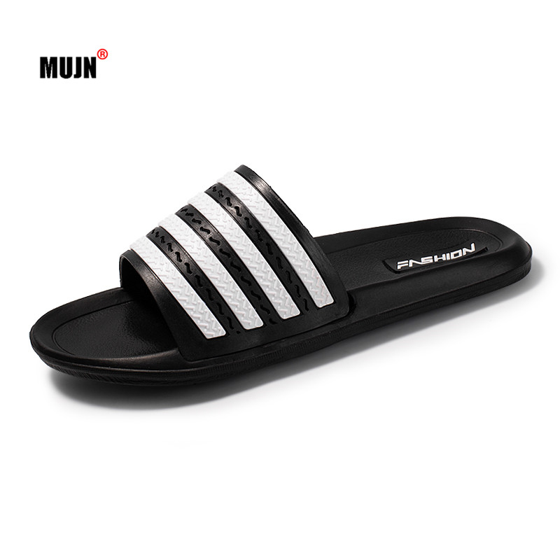 

Men's Slippers Women Couple Flip Flops Couple Shoes Summer Women Flip Flops Stripes Casual Sandals Soft Sole zapatos de hombre, Black