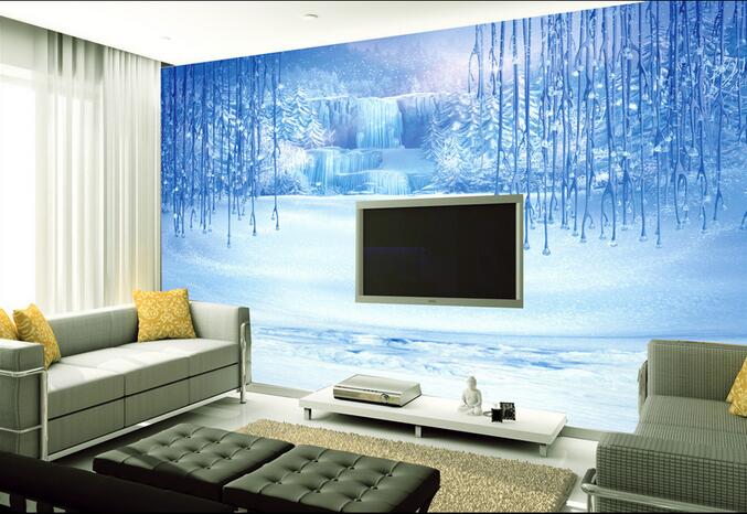 

3d wallpaper custom photo on the wall Fairytale snow scene background wall home decor living room 3d wall murals wallpaper for walls 3 d, Non-woven wallpaper