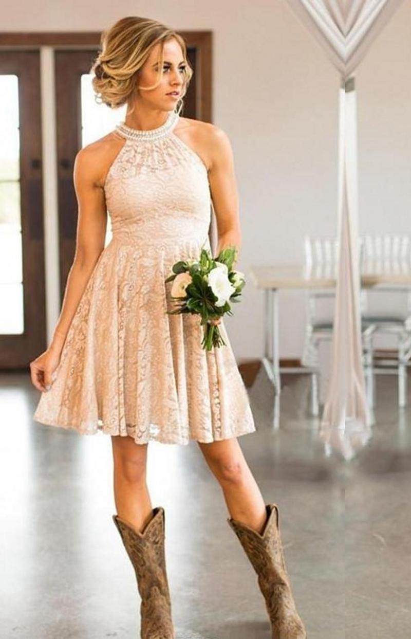 dress with cowboy boots wedding guest