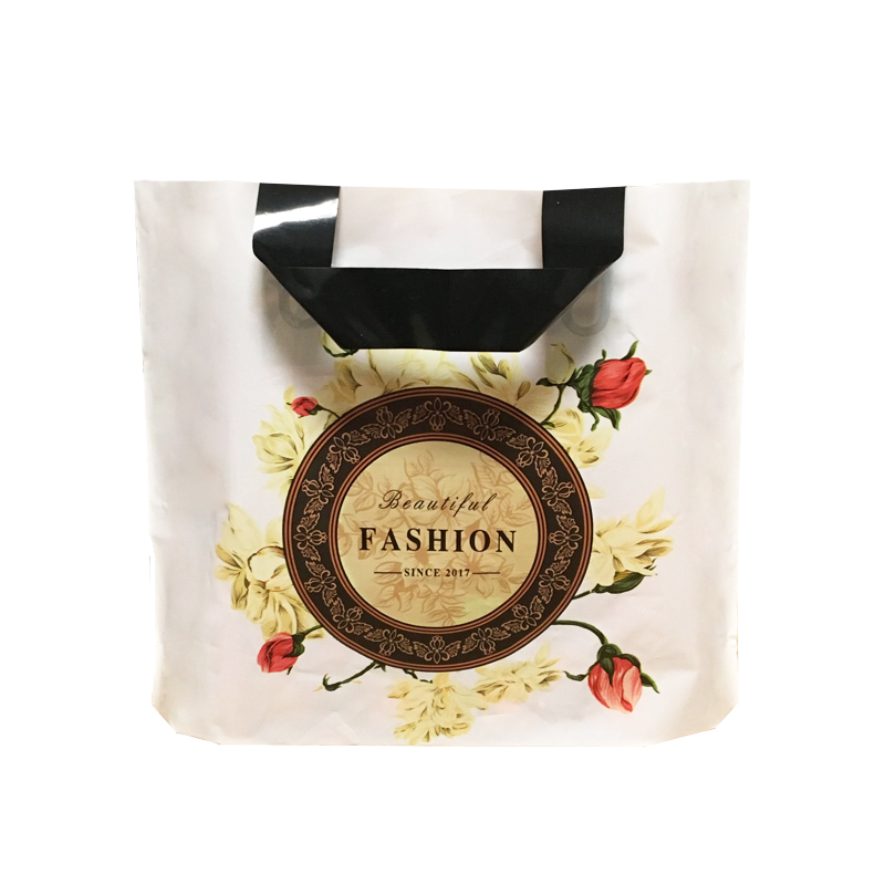 

50Pcs/Lot Gifts Bag Retail Supermarket Grocery Shopping Plastic Bags With Handle Packaging Fashion Flowers Pouches Birthday