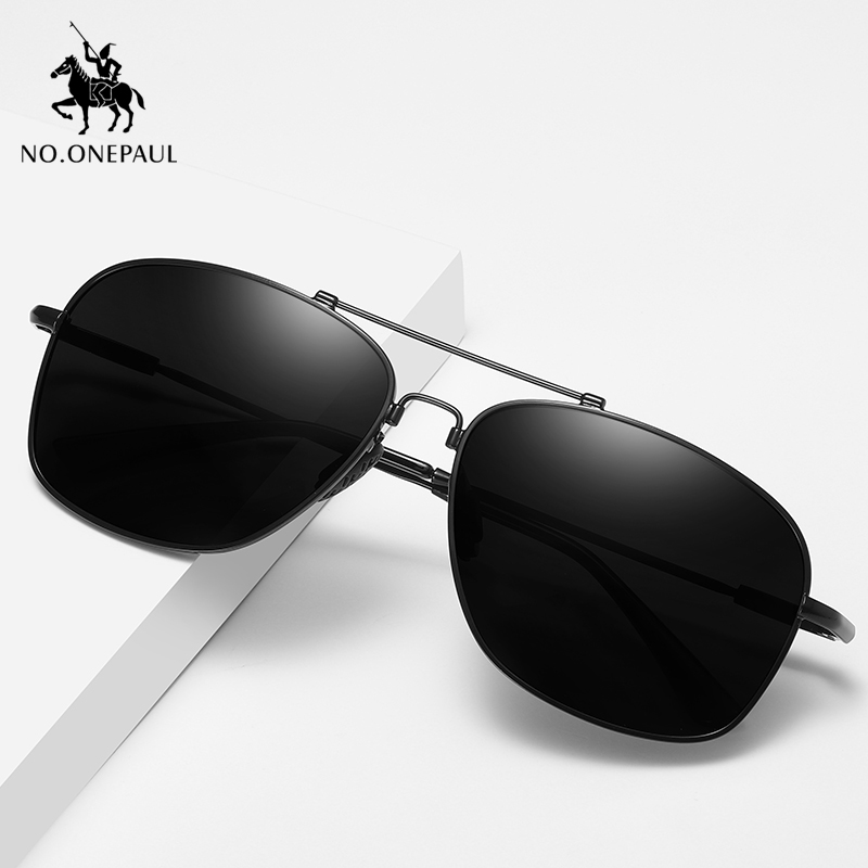 

NO.ONEPAUL Coating Mirror Glasses alloy Men's Sunglasses Polarized Lens Brand Red Design Temples Sun glasses