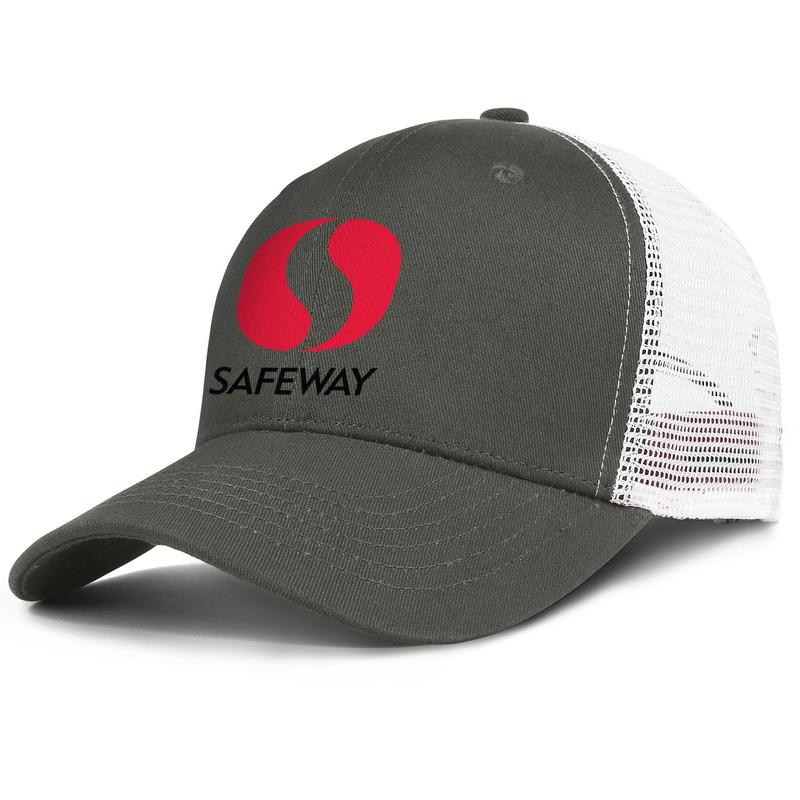 

Safeway Inc. mens and womens adjustable trucker meshcap fitted blank team trendy baseballhats Supermarket chains America Flag safeway, Colorname1