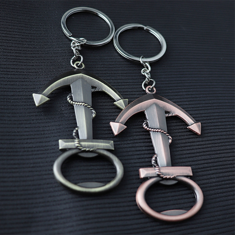 

Anchor Design Key Rings Vintage Bottle Opener Keychain for Women Zinc Alloy Key Chain Holder Jewelry Souvenirs Party Favor Gift Men Llaveros