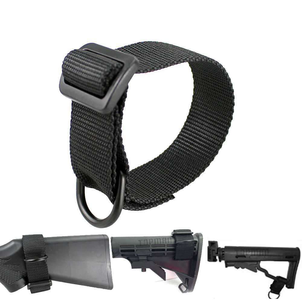 

Tactical Butt stock Sling Loop Adapter Shoulder Strap for Shotgun Rifle Mount, Black