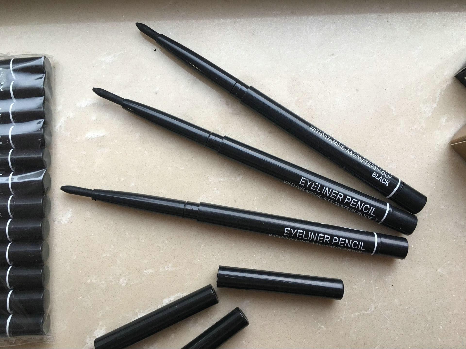 

New Makeup Eyeliner Pencil Automatic WITH VITAMINE WATERPROOF BLACK EYE-LINER
