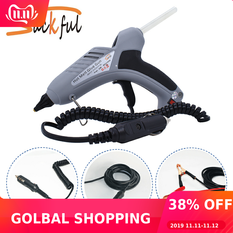 1x Universal 100W 12V Car Electric Heating Hot Melt Glue Gun Trigger