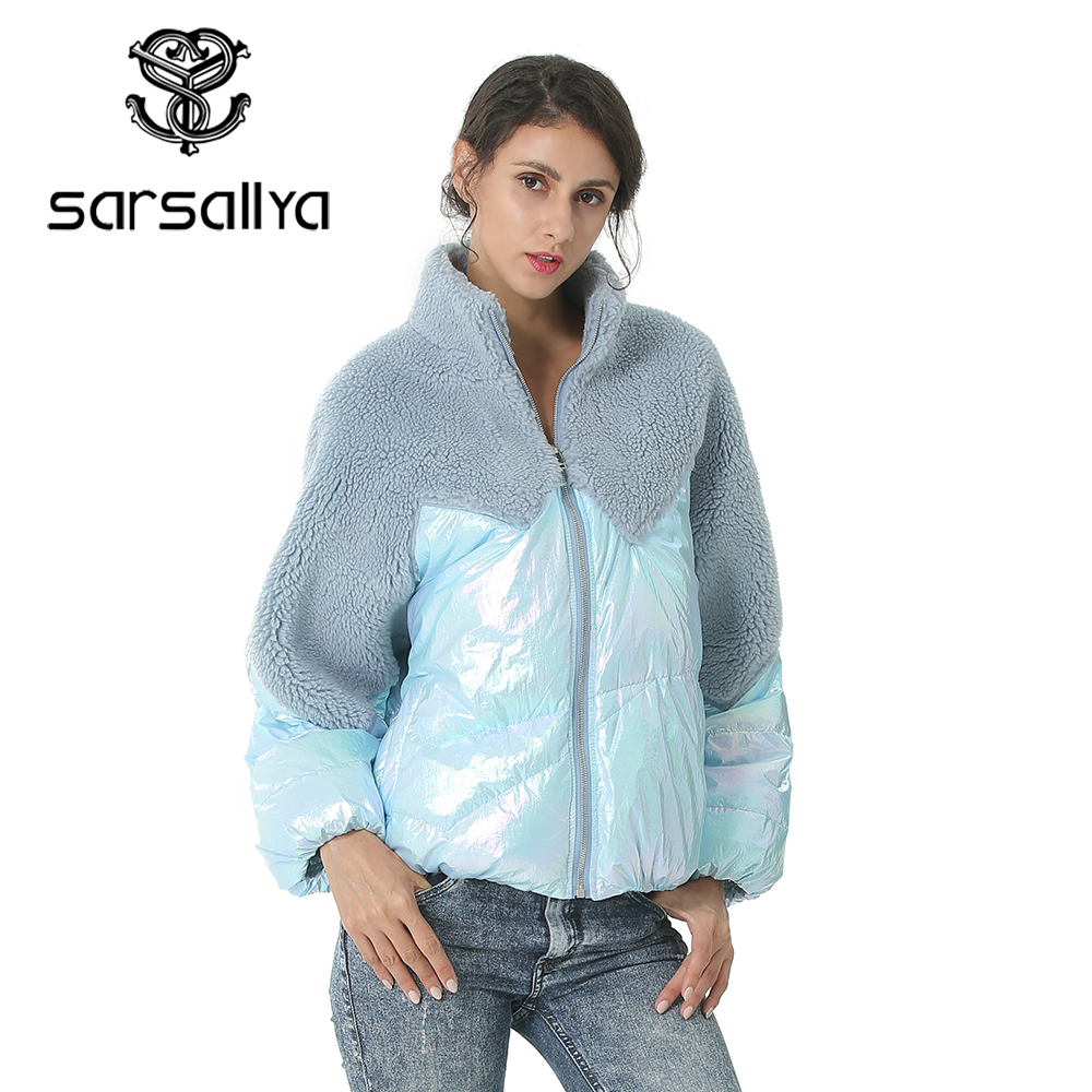 

2019 Real Fur Coat Winter Jacket Women Natural Fur Collar Cashmere Wool Blends Long Outerwear Belt Ladies Streetwear, Multi