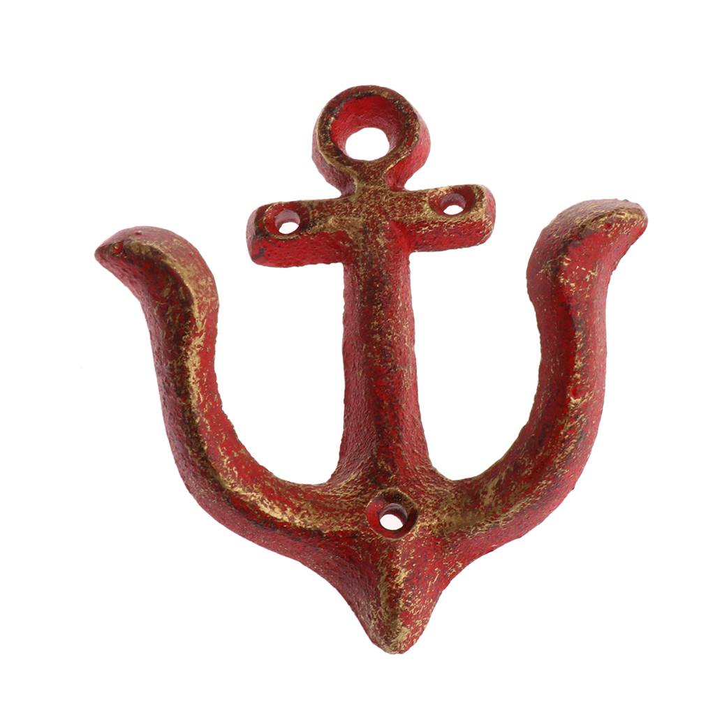 

chic rustic metal anchor hooks home cafe shop wall door decorative hook hanger