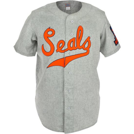 

San Francisco Seals 1938 Road Jersey 100% Stitched Embroidery Logos Vintage Baseball Jerseys Custom Any Name Any Number Free Shipping, Grey any name any number