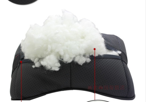 

2Pcs Real Leather Car Seat Neck Cushion Pillow Car Headrest Fit For Subaru Car