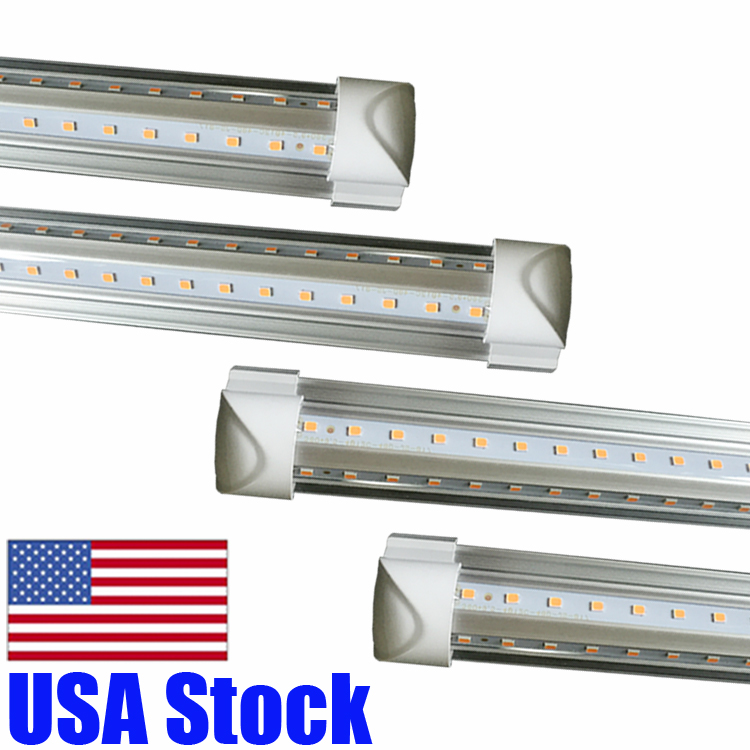 

Integrate V Shape LED Tube 4ft 5ft 6ft 8ft T8 Tubes Light Double 8 ft LED Cool Light Freezer SMD2835 100LM/W AC85-265V