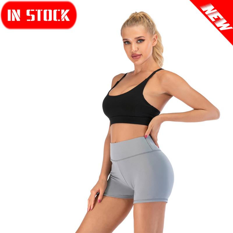 

In Stock Women Sport Shorts Workout Running Fitness Leggings Female Yoga Shorts Gym Yoga Leggings LWT, Red