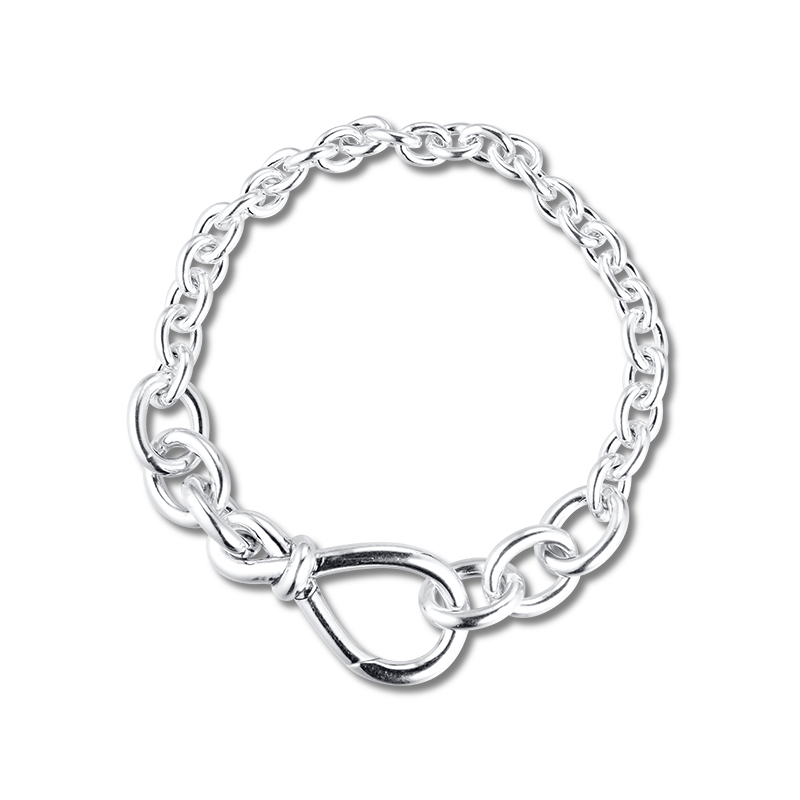 

Other Bracelets Chunky Infinity Knot 100% 925 Sterling-Silver-Jewelry