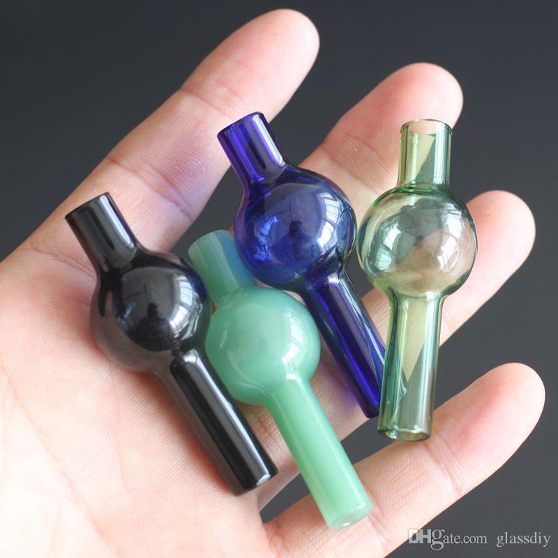 

Newest Universal Colored glass bubble carb cap round ball dome for XL thick Quartz thermal banger Nails glass water pipes dab oil rigs