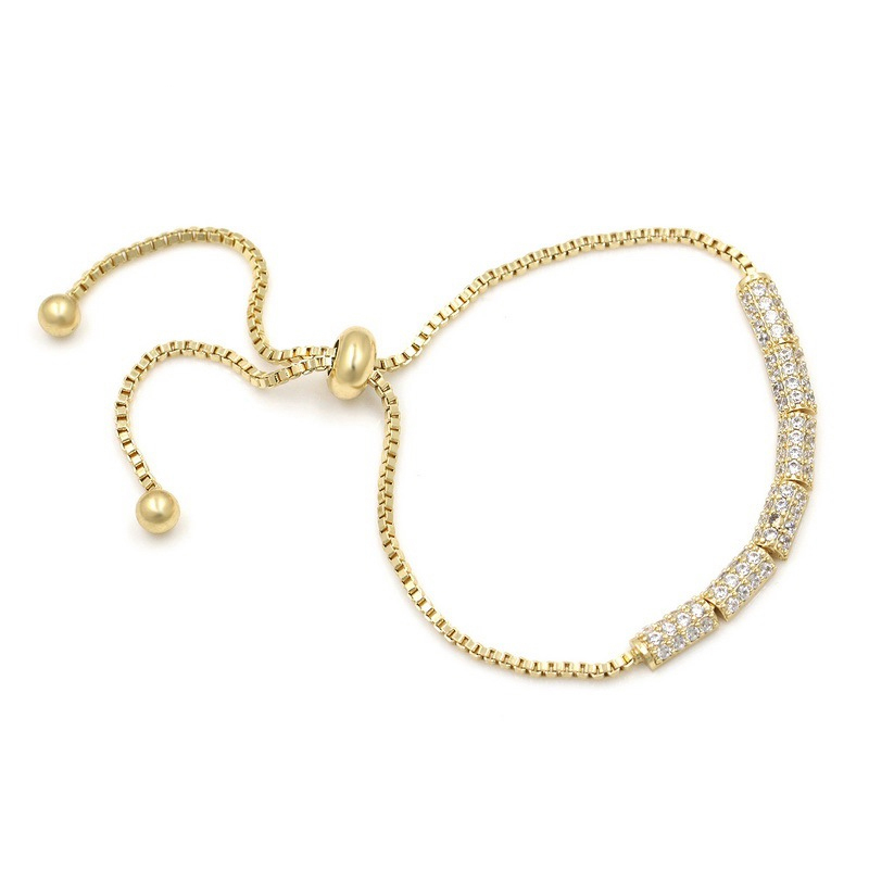 

Link, Chain Wedding Jewelry Unique Design + Cubic Zircon Bride Bracelets & Bangles For Women