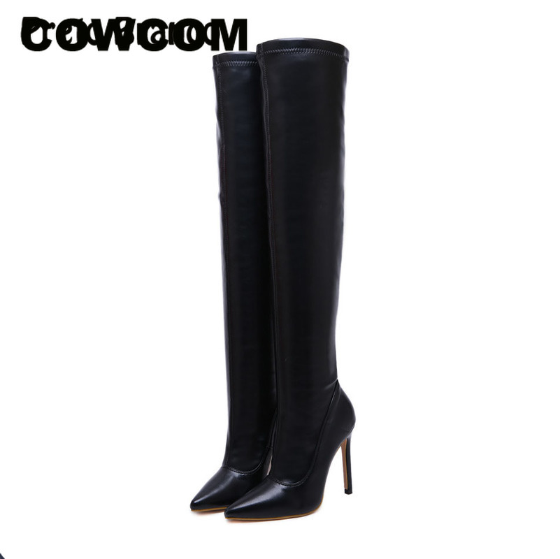 leather thigh boots for sale