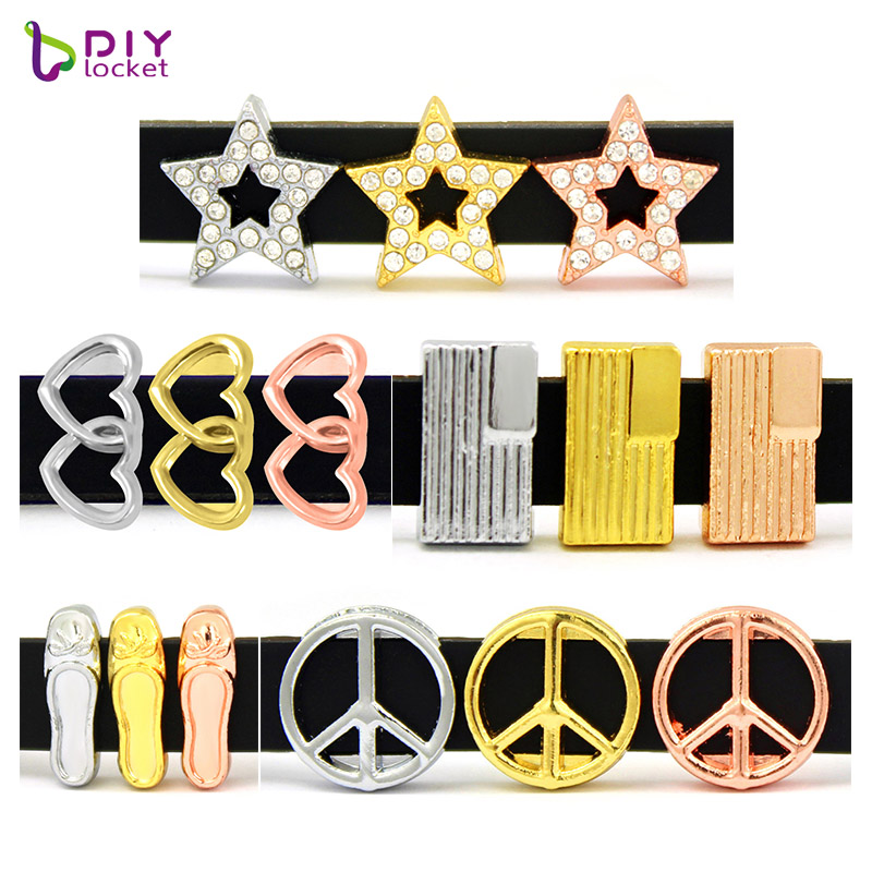 

8MM Slide Charms 10 pieces/lot Fit DIY Wristband Belt & Bracelet LSSC312-395