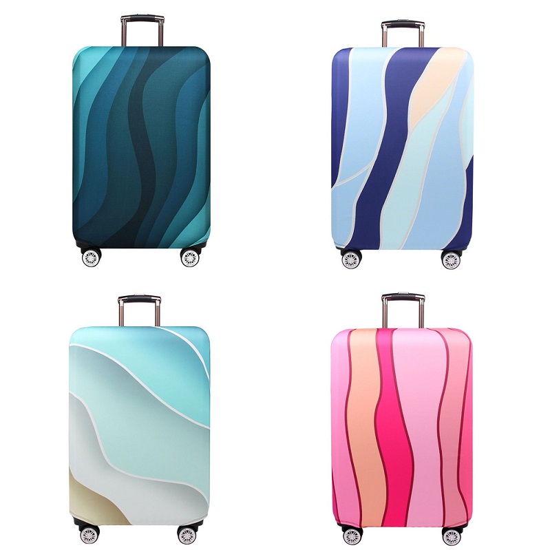 Luggage Protective Covers with Blue Rose Washable Travel Luggage Cover 18-32 Inch