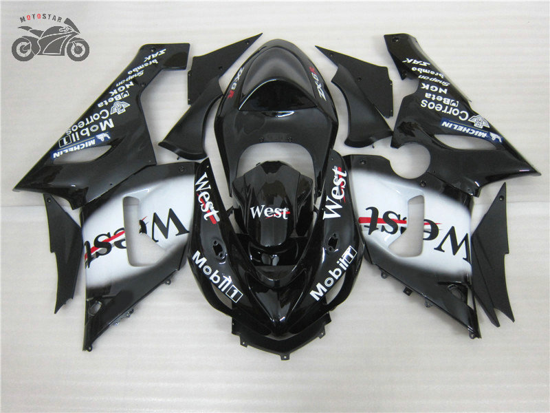 

Free Custom motorcycle fairing kit for KAWASAKI Ninja ZX6R 636 2005 2006 05 06 ZX 6R aftermarket body fairings set parts, Multi-color
