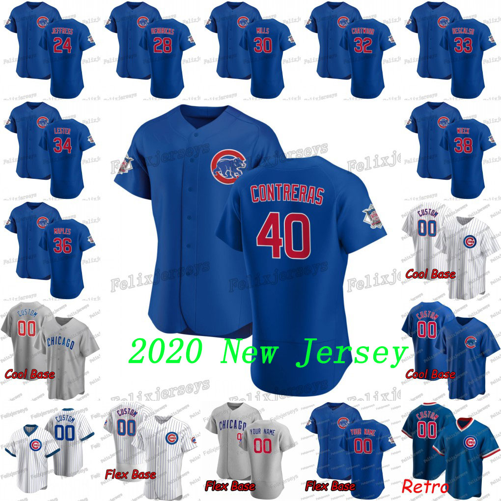 

40 Willson Contreras 2020 New 34 Jon Lester Brad Wieck Dillon Maples Daniel Descalso Alec Mills Kyle Hendricks Jeremy Jeffress Jersey, Women size s-xxl white