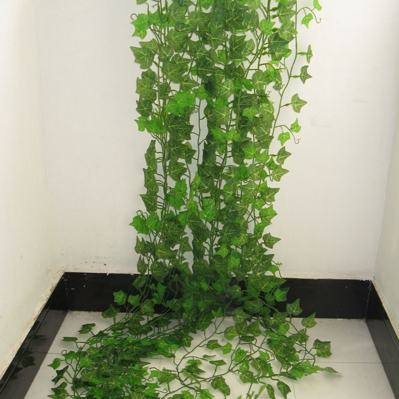 

2.4M Home Decor Artificial Ivy Leaf Garland Plants Vine Fake Foliage Flowers Creeper Green Ivy Wreath