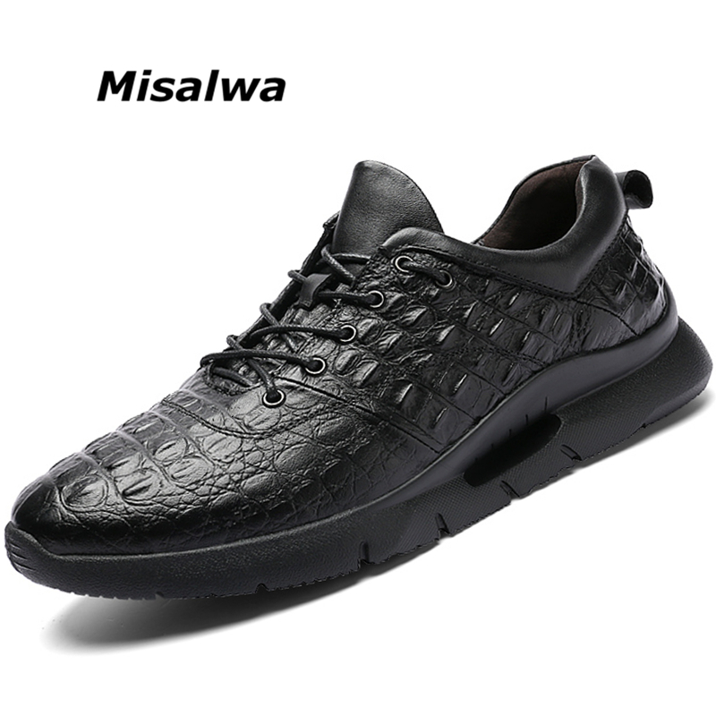 crocodile pattern lace up sneakers