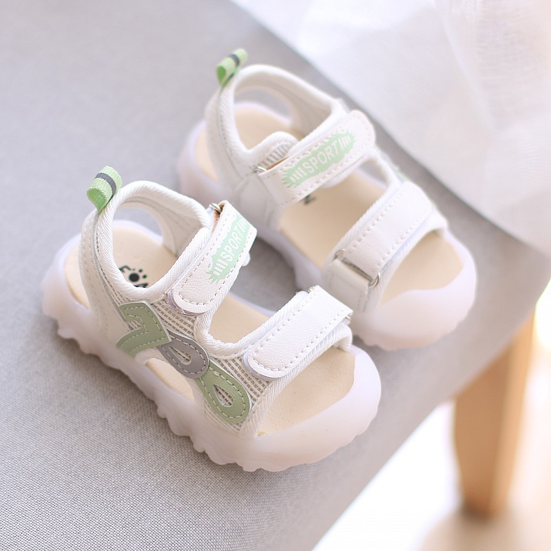

2020 New Children's Shoes Baby Girls Sandals Toddler Boys Casual Beach Shoes Baby Boy Sandals, Green