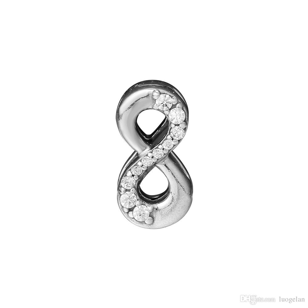 2018 Autumn 925 Sterling Silver Jewelry Reflections to Overflow Sparkling Clip Charm Beads Fits Pandora Bracelets Necklace For Women Jewelry-image-440945146