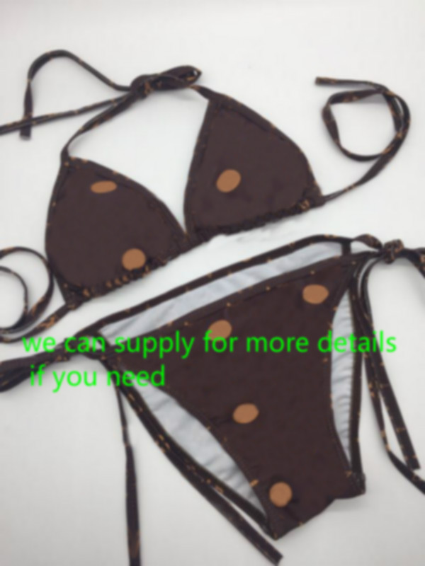 Letters Three-point Swimsuit For Women high quality Summer Two-Piece Bikini Suits Set Beach Fashion Bathing Suits Swimwear Clothing-image-542568220