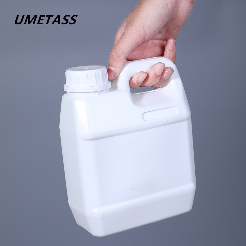 

UMETASS 1L square plastic jerry can for water glue Oil leakproof jug container grade HDPE bottles 5PCS/lot