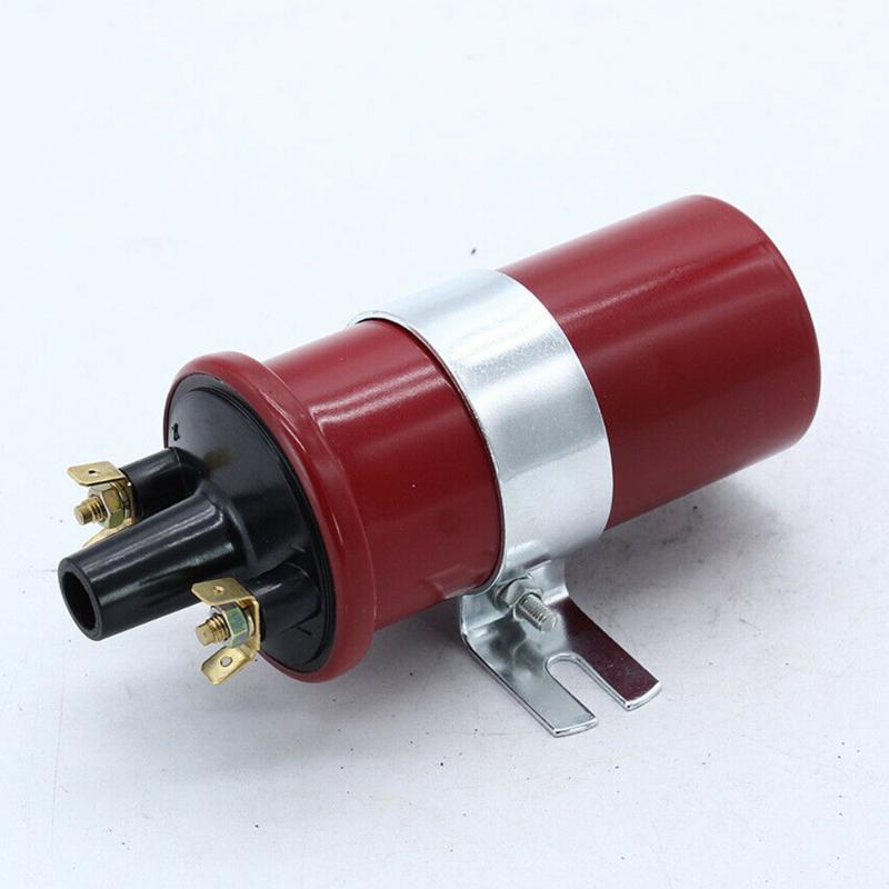 

12V Red High Performance Ignition Sports Coil Iron Material Oil-immersed Ignition Coil Replace For Lucas DLB105