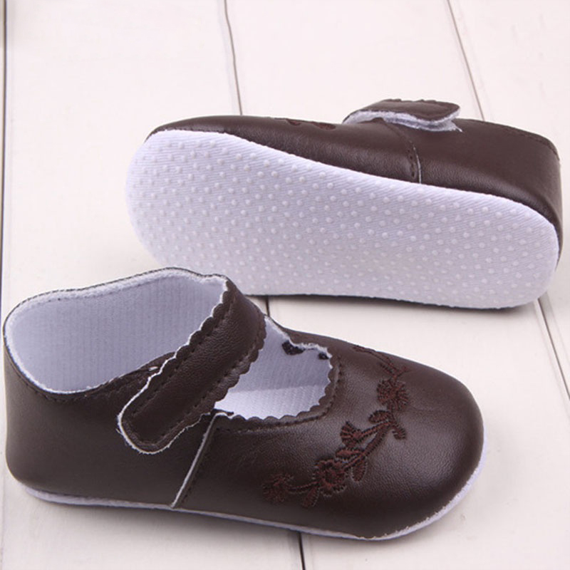 

Baby Shoes Kid Girl Pu Leather Firstwalker Newborn 0-1 Years Black Pink White