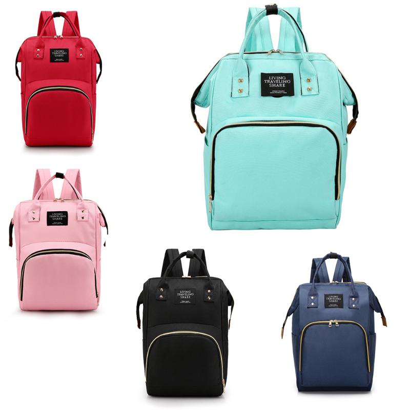 

Light Blue Mother backpack Mummy Maternity Big Space Bag Pink Large Capacity Nappy Bag Travel Backpack Nursing for Baby Care