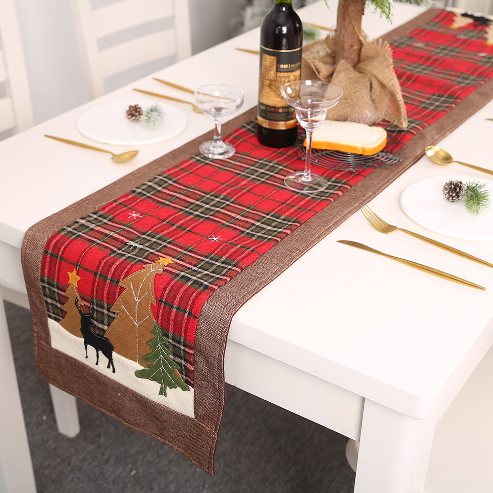 cubierta Bandera nórdica de mesa para sala de estar camino de mesa 