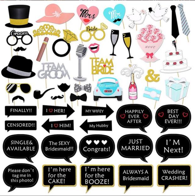 

Wedding Photo Booth Props Bride To Be Funny Photobooth Props Wedding Photo Decor Just Married Graduation Decor Babyshower GB474