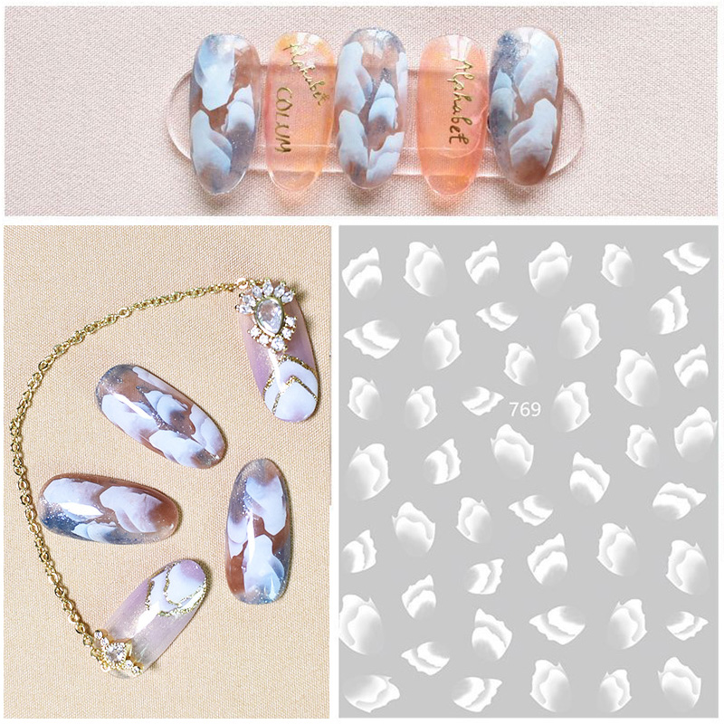 

MAD DOLL 1 Sheet Nail Decals Mixed Patterns Nail Transfer Stickers Manicure Art DIY Design Decoration 3D Art Stickers